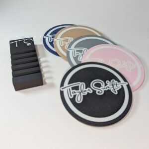 Taylor Swift Eras Signature Coasters with Cork Backing